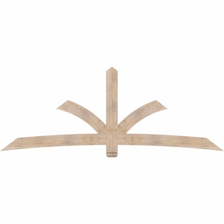 Ekena Millwork Davenport Smooth Timber Gable Bracket, Douglas Fir, 108"W x 40"H x 1 1/2"D x 5 1/2"F, 9/12 Pitch GBW108X40X0206DAV00SDF